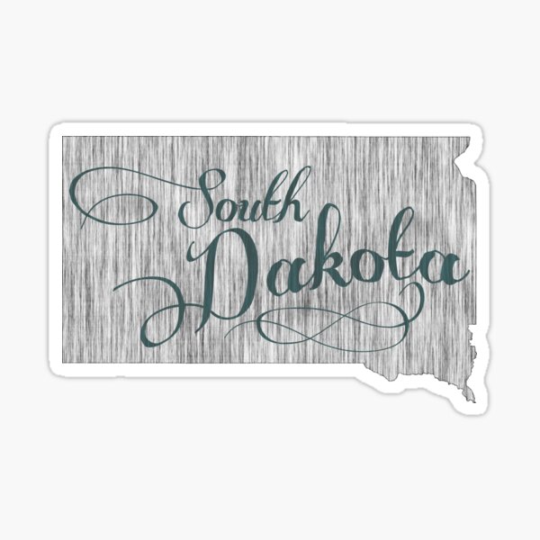 Item preview, South Dakota State Typography designed and sold by surgedesigns.