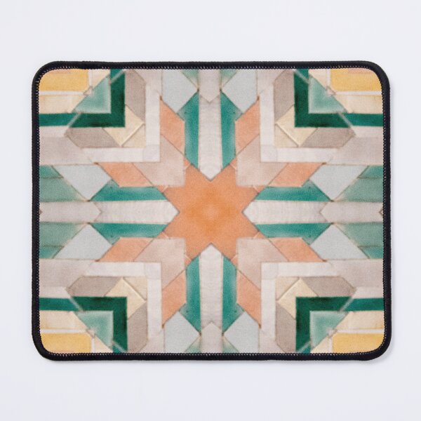 Item preview, Green and Yellow Pastel Color African Seamless Vintage Repeating Pattern  designed and sold by PatternFantasy.