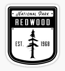Redwood National Park California Badge Sticker