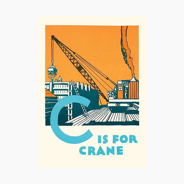Item preview, C is for Crane designed and sold by BrigitteCooper.