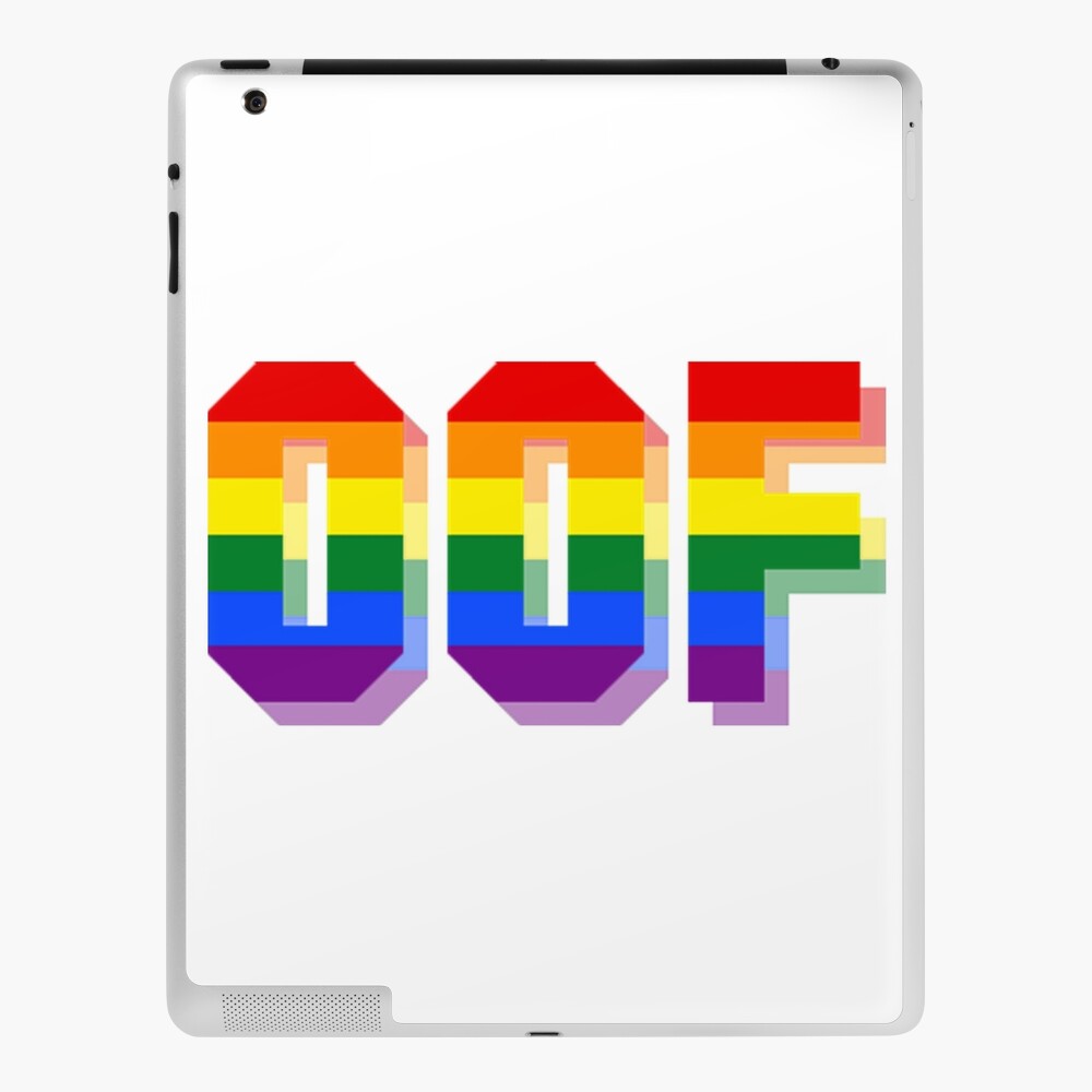 Oof Ipad Case Skin By Ruskibabies Redbubble - oof roblox death sound on scratch