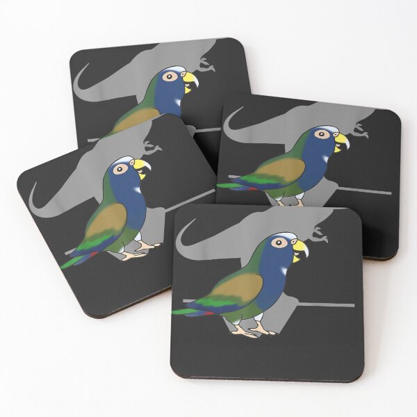 Item preview, Dinosaur Parrot, Birb memes, T-rex White capped Pionus designed and sold by baconyxl.
