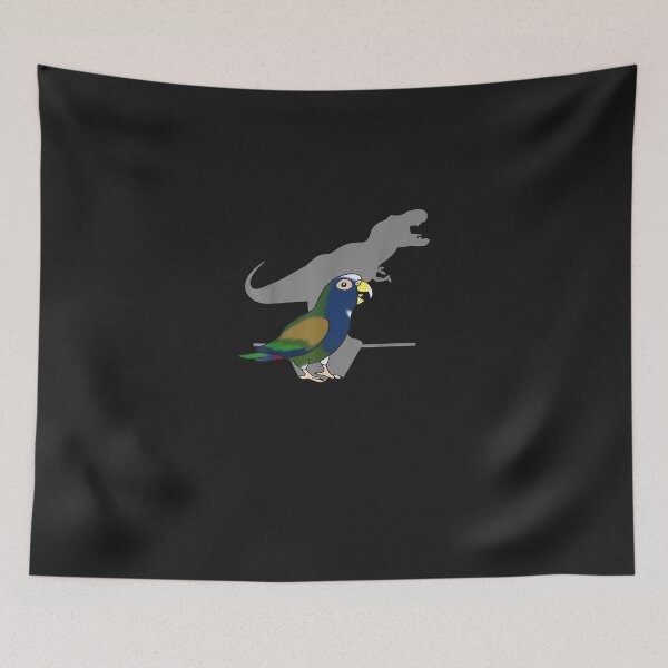 Item preview, Dinosaur Parrot, Birb memes, T-rex White capped Pionus designed and sold by baconyxl.