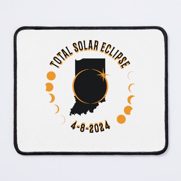 Item preview, Indiana Total Solar Eclipse Path 2024 Eclipse Souvenir designed and sold by The Junto Shop.