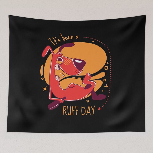Item preview, Its Been A Ruff Day Funny Drunken Dog Cartoon designed and sold by artado.