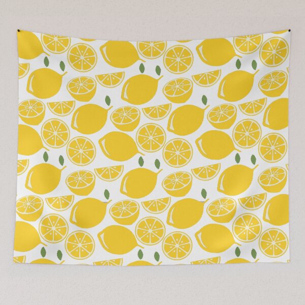 Item preview, Yellow lemons pattern  designed and sold by GoDesign1.