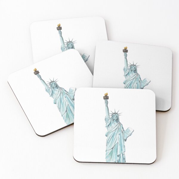 Item preview, hand painted Statue of Liberty watercolor  designed and sold by ColorandColor.