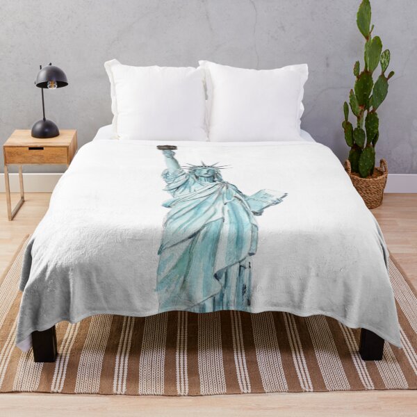 Item preview, hand painted Statue of Liberty watercolor designed and sold by ColorandColor.
