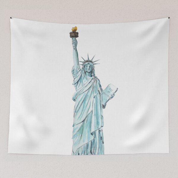 Item preview, hand painted Statue of Liberty watercolor  designed and sold by ColorandColor.