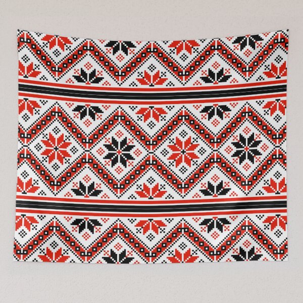 Item preview, Bulgarian black and red hand made needlecraft designed and sold by GoDesign1.