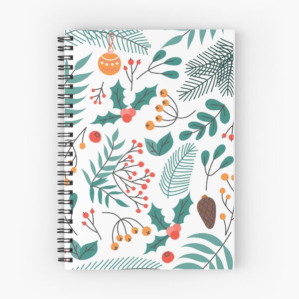 Item preview, Colorful winter foliage Christmas pattern designed and sold by GoDesign1.