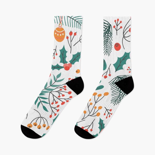 Item preview, Colorful winter foliage Christmas pattern designed and sold by GoDesign1.
