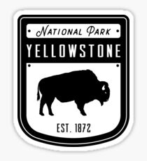 Yellowstone National Park Wyoming Badge Sticker