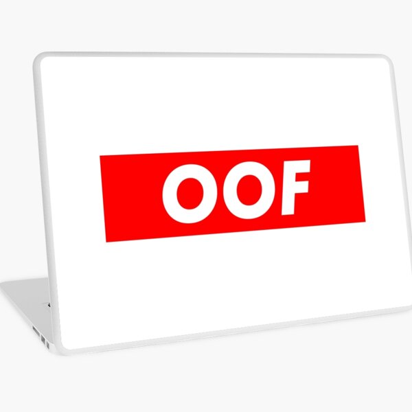 Roblox Oof Box Logo Laptop Skin By Immortalfredo Redbubble - roblox oof groups laptop sleeve by chocotereliye