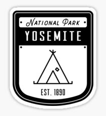 Yosemite National Park California Badge Sticker