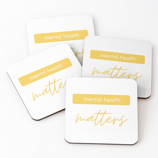 Item preview, Mental Health Matters yellow white designed and sold by justsomethings.