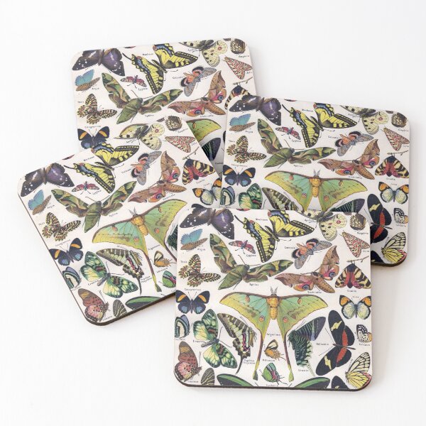 Item preview, Butterflies Moths Vintage Collection Poster designed and sold by NoCoffeeNoLife.