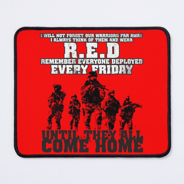 Item preview, RED Friday Remember Everyone Deployed US Flag Army Vintage T-Shirt designed and sold by JOMAN Typographics.