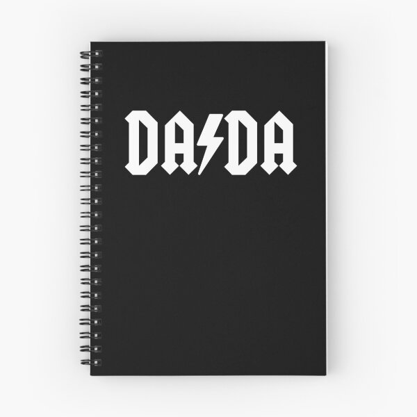 Item preview, DADA is a Rocker Metal Heavy Metal Rock and Roll White on Black Fathers Day Birthday Gift designed and sold by podguy.