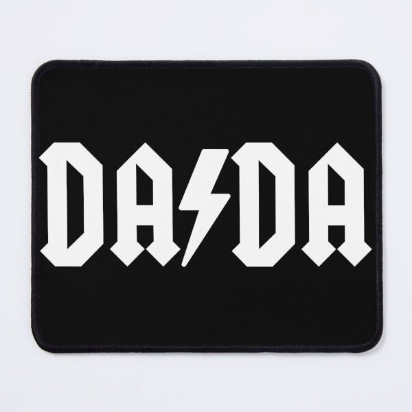Item preview, DADA is a Rocker Metal Heavy Metal Rock and Roll White on Black Fathers Day Birthday Gift designed and sold by podguy.