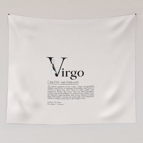 Item preview, Virgo Zodiac Definition Wildflowers designed and sold by grandlovely.