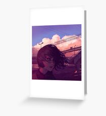 Sunset Railroad Greeting Card