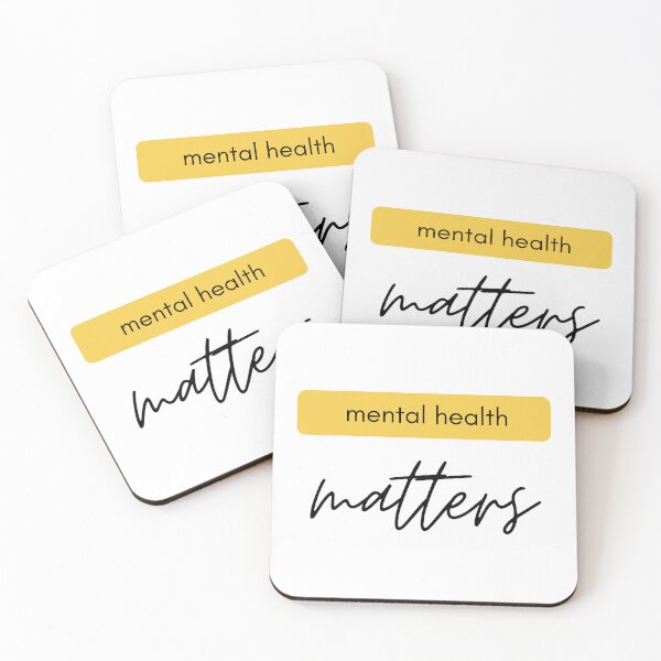 Item preview, Mental Health Matters yellow black designed and sold by justsomethings.