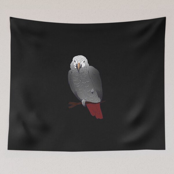 Item preview, Timneh African Grey Parrot Perching on a Branch Premium designed and sold by fleuryloetier.