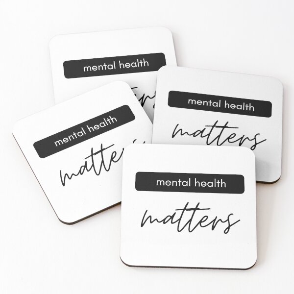 Item preview, Mental Health Matters black white designed and sold by justsomethings.