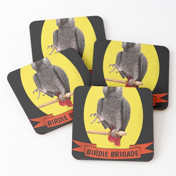 Artikelvorschau, Birdie Brigade Graupapagei entworfen und verkauft von llanetdctrib.