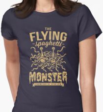 The Flying Spaghetti Monster (dark) Women's Fitted T-Shirt
