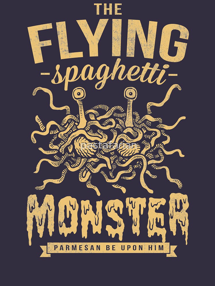 The Flying Spaghetti Monster (dark) by pastafarian
