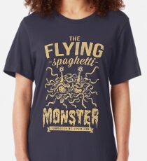 The Flying Spaghetti Monster (dark) Slim Fit T-Shirt