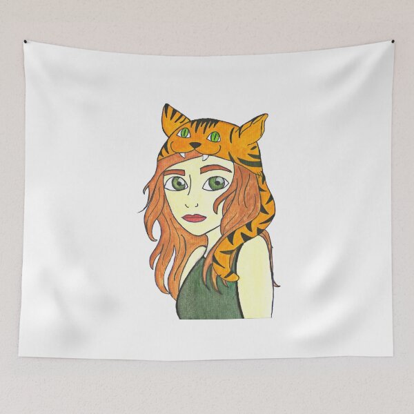 Item preview, Tiger Girl designed and sold by Laura Ilustras.