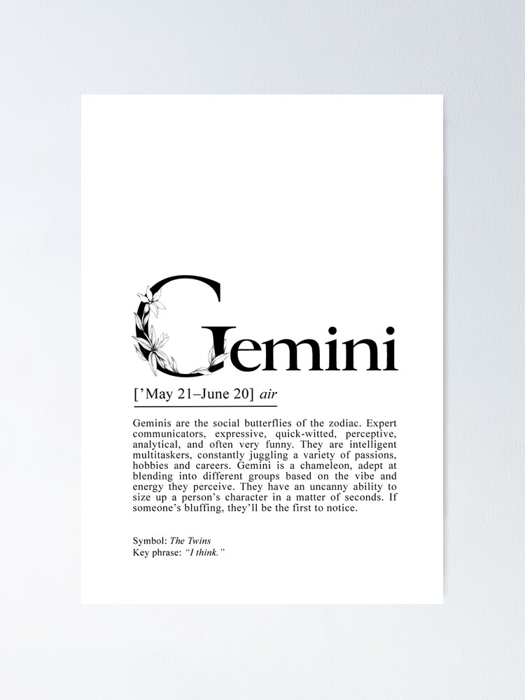 Gemini Zodiac Sign gifts Astrology gifts Gemini Horoscope Gemini