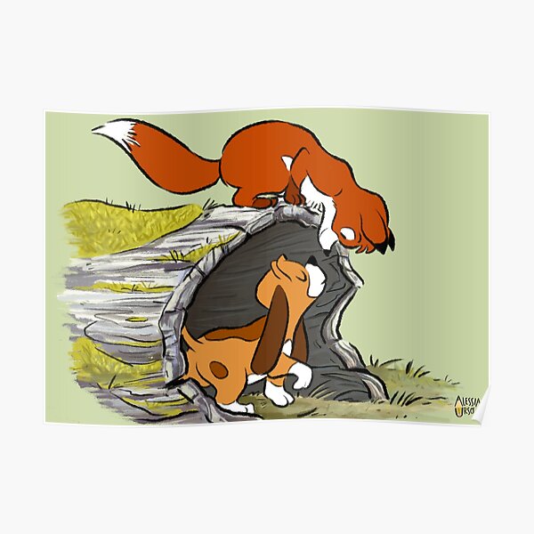 RED AND TOBY Art print Poster