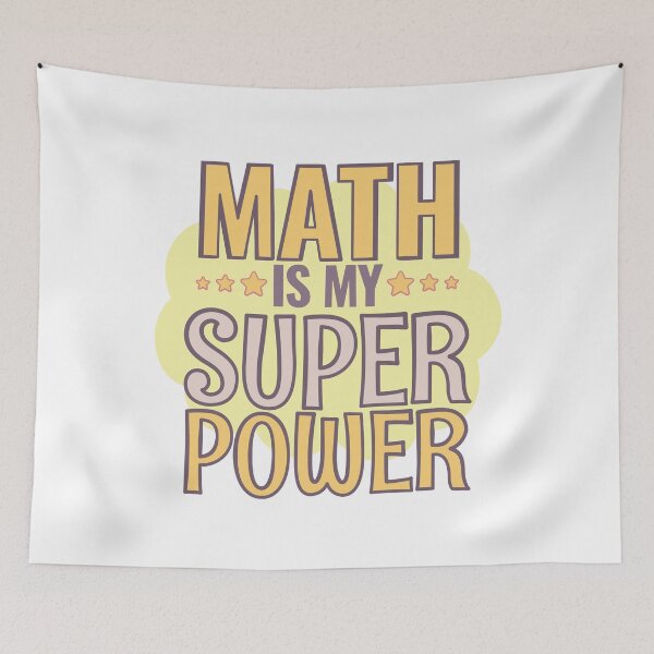 Item preview, Math is my Super Power designed and sold by Think4Prints.