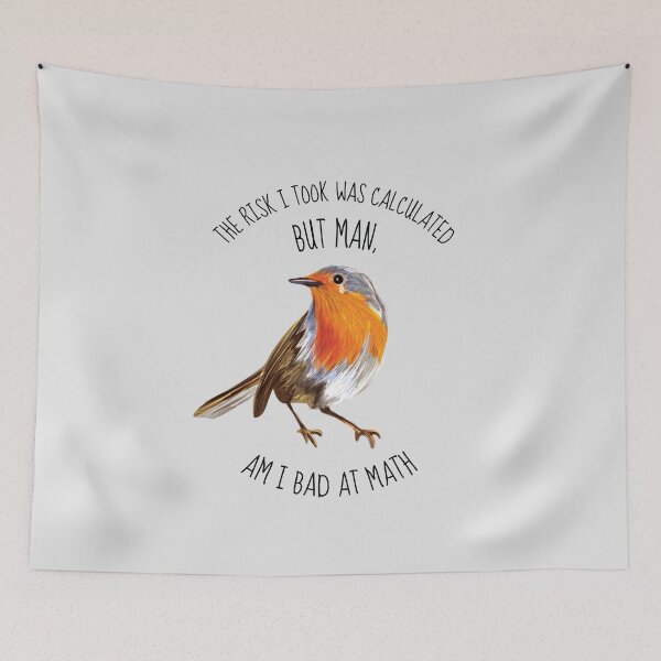 Item preview, The Risk I Took Was Calculated Meme Bird designed and sold by artado.