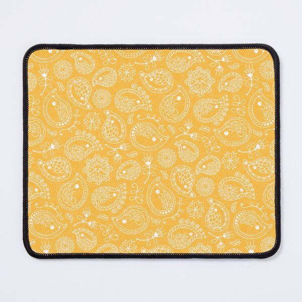 Item preview, Hedgehog Paisley_Yellow designed and sold by miavaldez.