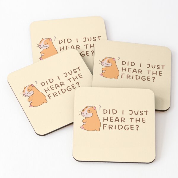 Aperçu de l'œuvre Est-ce que je viens d'entendre le frigo - Cadeau drôle de cochon d'Inde créée et vendue par Paperfly Studio.