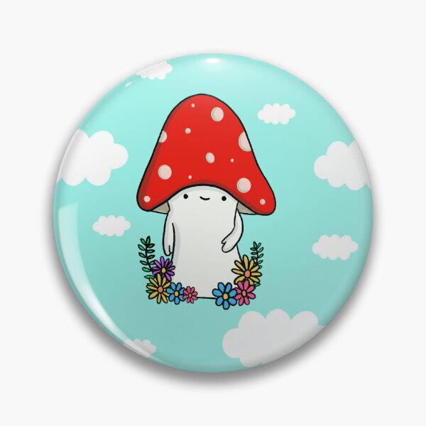Item preview, Cute mushroom with flowers designed and sold by Pickle-Lily.