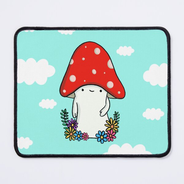 Item preview, Cute mushroom with flowers designed and sold by Pickle-Lily.