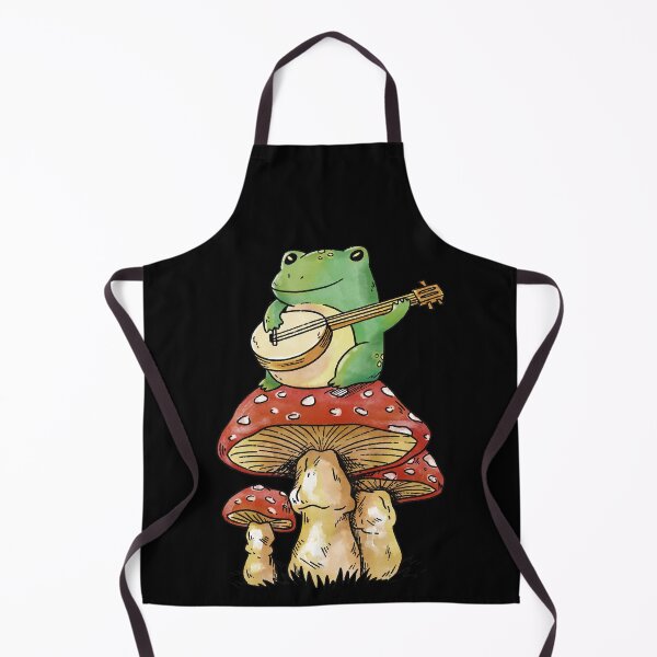 Item preview, Cottagecore Aesthetic Frog Playing Banjo on Mushroom Cute designed and sold by BOUBOULE2022.
