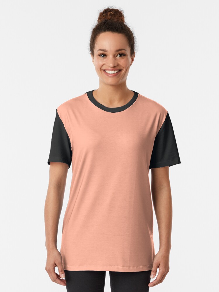 peach graphic tee