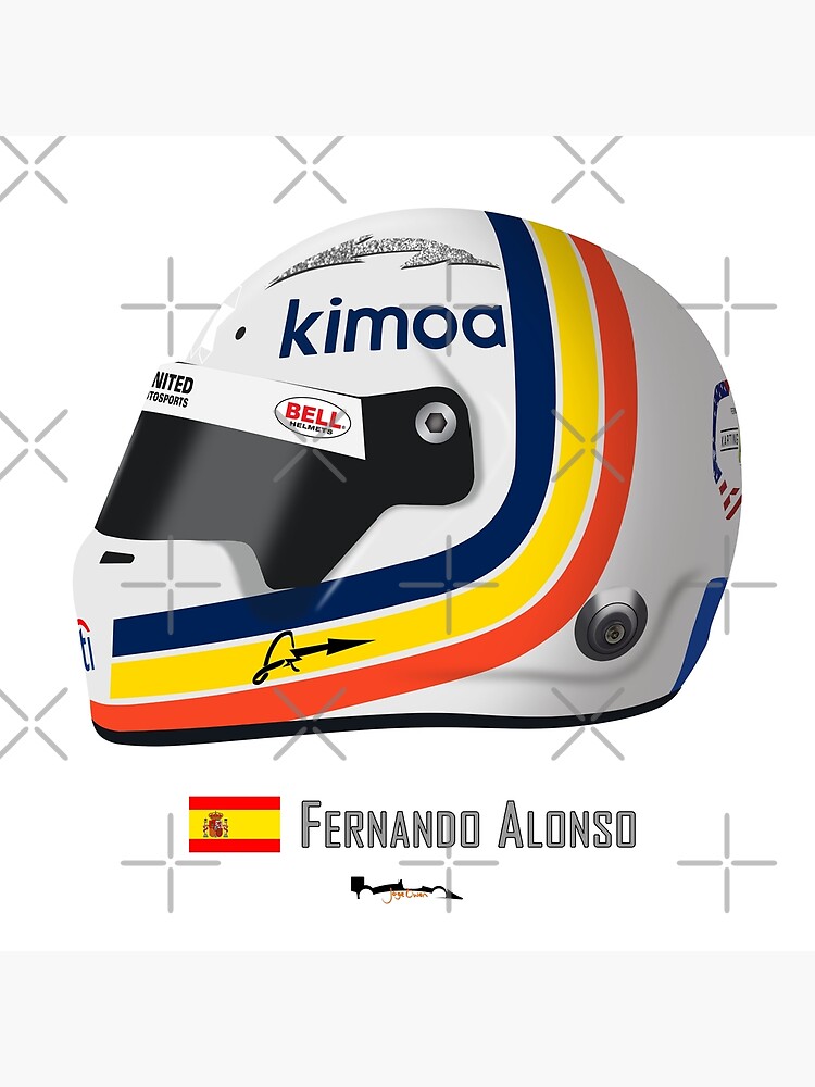 Poster Casco de Carreras Edición Especial Fernando Alonso – ElTemploDelNano