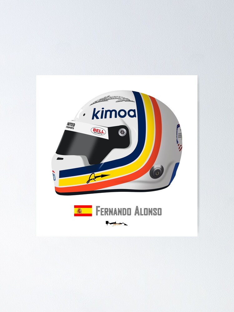 Fernando Alonso Helmet 2018 Daytona 24 hours
