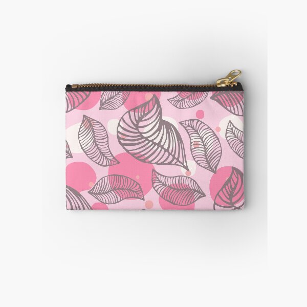 Item preview, Gray leaves pink background designed and sold by GoDesign1.