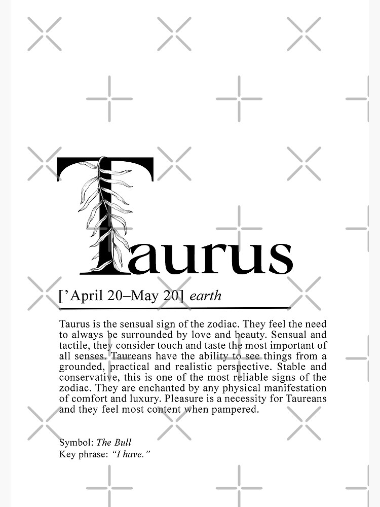 Taurus Zodiac Sign gifts Astrology gifts Taurus Horoscope Taurus Star Sign Poster