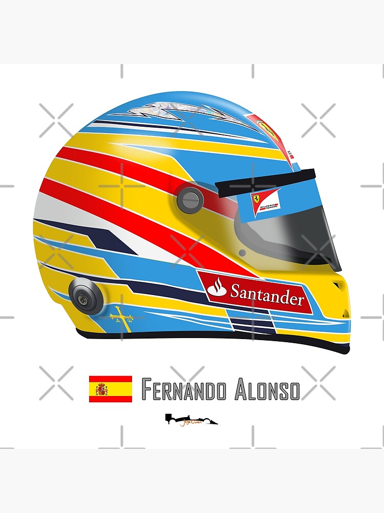 Poster Casco de Carreras Edición Especial Fernando Alonso – ElTemploDelNano