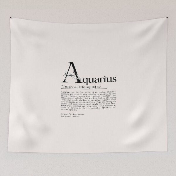 Item preview, Zodiac Definitions | Aquarius Gifts designed and sold by grandlovely.